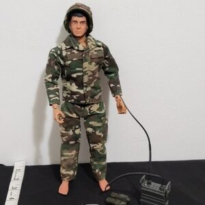 Vintage 12" Military Soldier Action Figure With Accessories